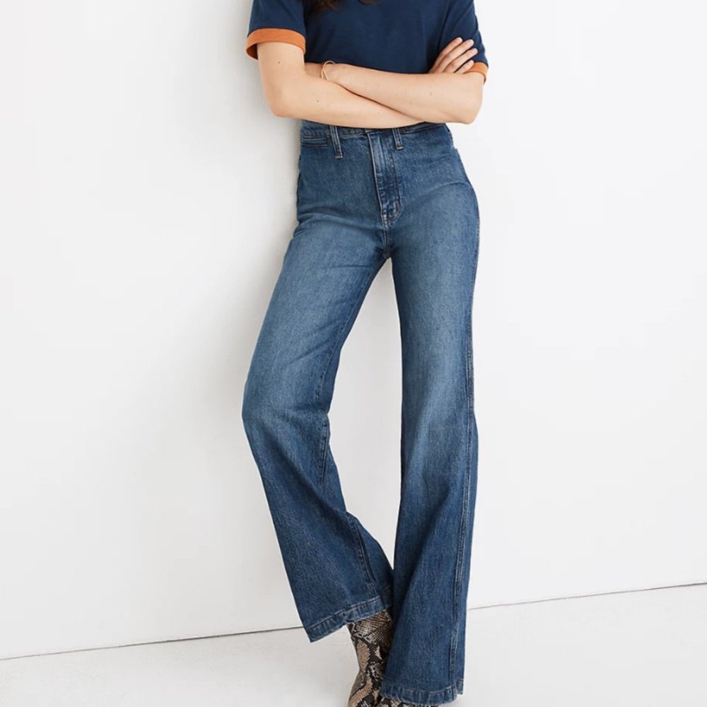 11" High-Rise Flare Jeans
